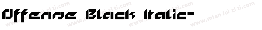 Offense Black Italic字体转换